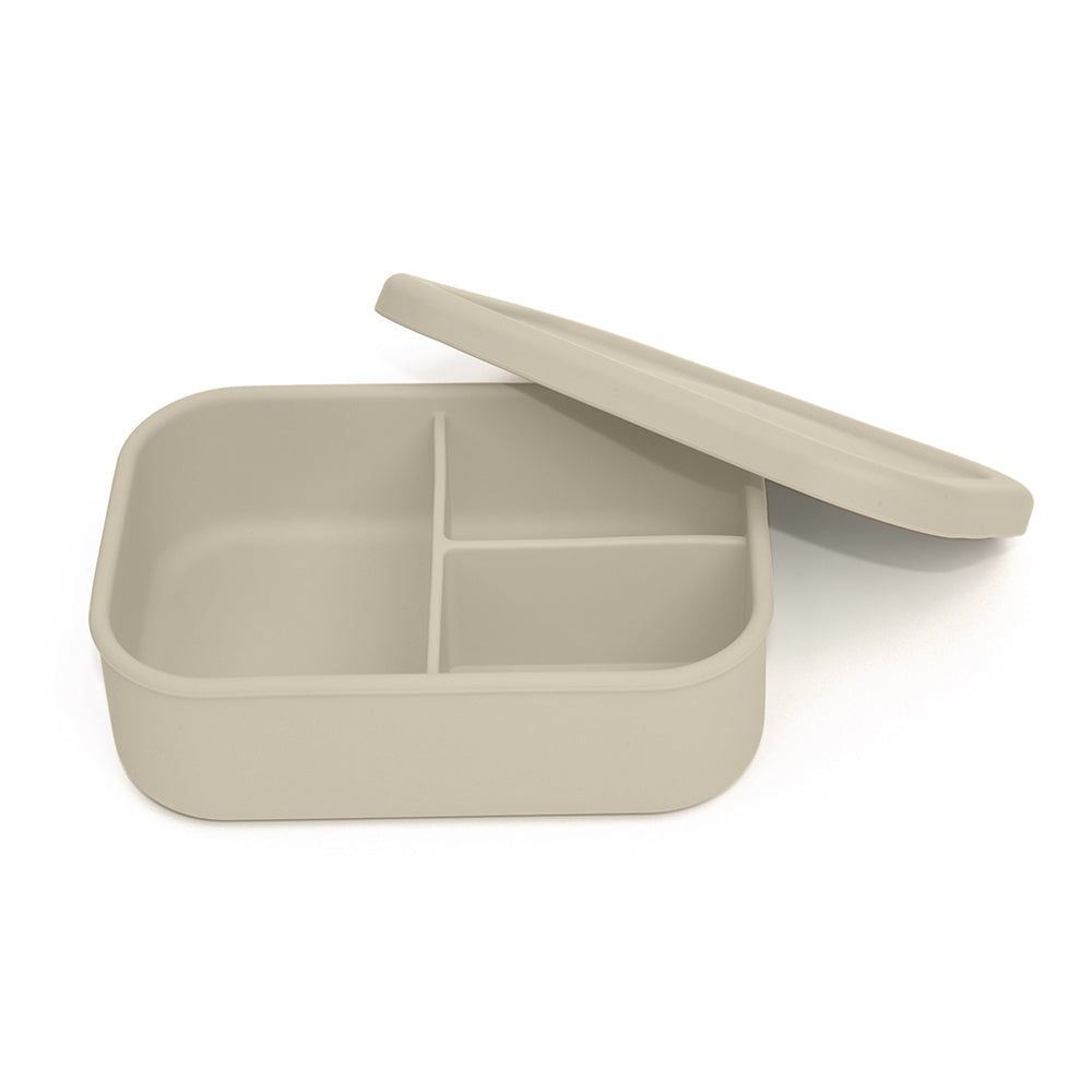 Silicone Bento Box with Lid – Oatmeal